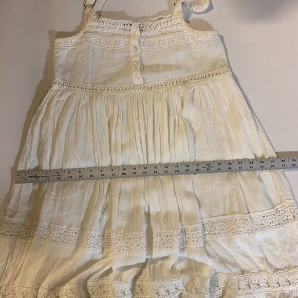 Vici Women's Pucker Up Plisse Embroidered Crochet Maxi Dress Size M‎ - Picture 11 of 12